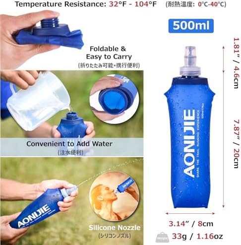 Azarxis Hydration Running Vest Backpack Pack 5L 5.5L for Women and Men Jogging Trail Race Marathon Cycling Hiking