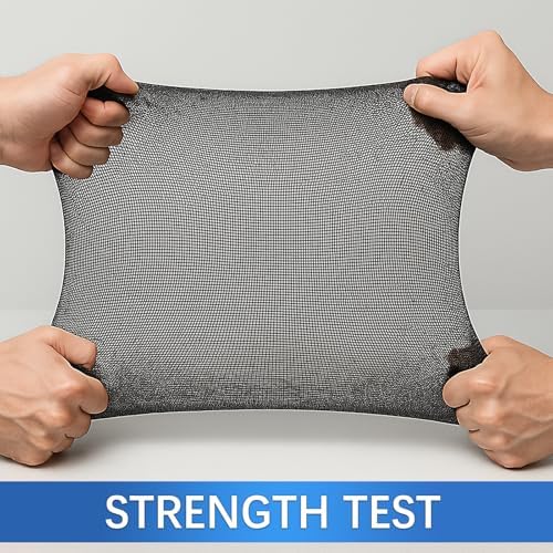 High-Density Magnetic Screen Door Mesh for Home and Patio, Tear Resistant Backdoor Screen Net with Magnetic Closure