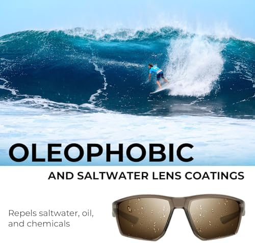 KastKing Osage Polarized Sport Sunglasses for Men and Women, Ideal for Driving Fishing Cycling Running, UV Protection