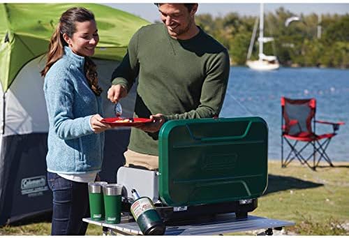 Coleman 24-Piece Enamel Dinnerware Set for Outdoor Dining, Dishwasher Safe, Full Dinnerware & Flatware Set for 4 People