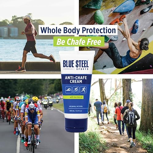 Anti Chafe Cream | Long lasting Chafing Protection | Water & Sweat Resistant | Non Sticky & Non Greasy | Non Staining| Whole Body Protection | Gentle on Sensitive Skin