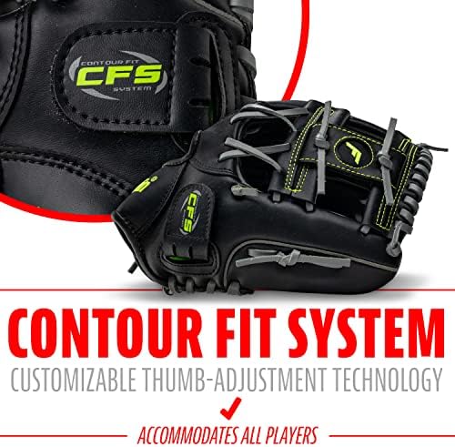 Franklin Sports Baseball + Softball Gloves - Field Master Adult + Youth Baseball + Softball Gloves - Right Hand + Left Hand Gloves - Infield + Outfield Mitts - Multiple Sizes + Colors