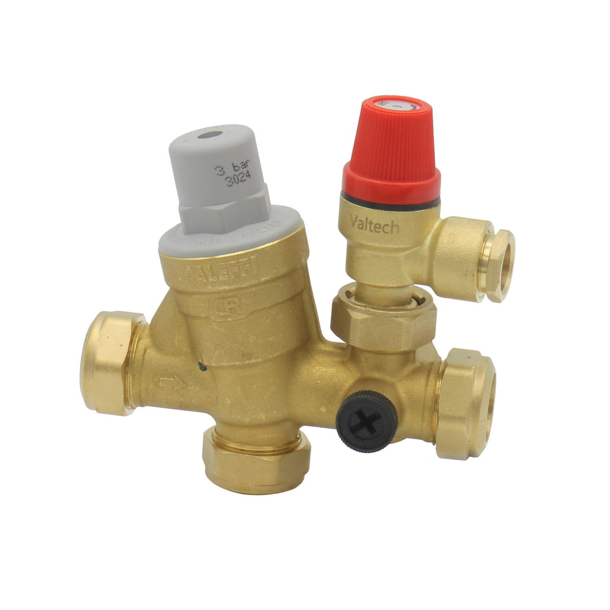 Caleffi – 6 Bar Pressure Relief Valve Replacement with Loose Nut Connection – Alternative