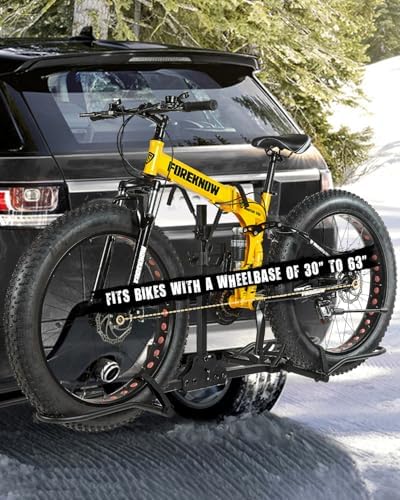 2 Bike Racks for Tow Hitch 180 lbs Capacity for Bikes, Electric eBikes, Fat Tire, Road Bikes and MTB, Tilting Folding E-Bike Rack for Car SUV Pickup Truck RV Camper - 2 inch Receiver