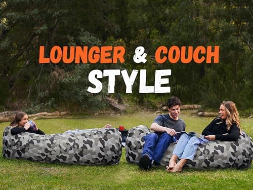 WEKAPO Inflatable Lounger Air Sofa Hammock-Portable,Water Proof& Anti-Air Leaking Design-Ideal Couch for Backyard Beach Traveling Camping Picnics & Music Festivals