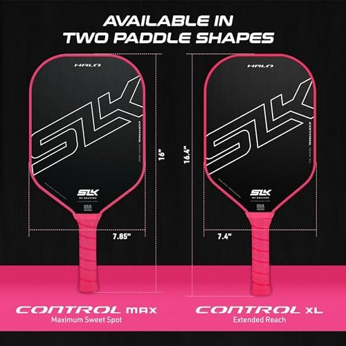 Selkirk Sport SLK Halo Raw Carbon Fiber Pickleball Paddle | Designed in The USA | Choose from The T700 Raw Carbon Fiber Power, The 18k Ultraweave Control, or The Kevlar Linkweave Thermoformed Pro