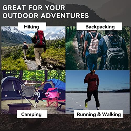 Busy Socks 3 Pack Men's Merino Wool Hiking Crew Socks Womens Warm Thick Cushioned Outdoor Athletic Socks for Walking Running