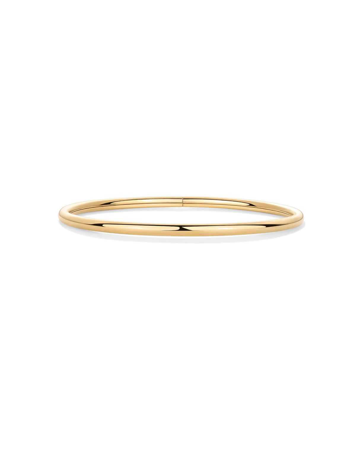 PAVOI Waterproof Bangle Bracelet for Women | 14K Yellow Gold Plated Classic Lightweight Stacking Stainless Steel Bracelet | Small/Medium Size