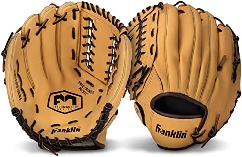 Franklin Sports Baseball + Softball Gloves - Field Master Adult + Youth Baseball + Softball Gloves - Right Hand + Left Hand Gloves - Infield + Outfield Mitts - Multiple Sizes + Colors