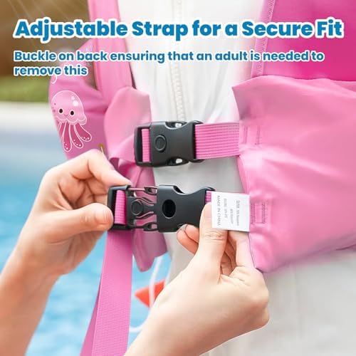 HeySplash Swim Vest for Kids, Toddler Pool Floaties Fit 20-50/70 Lbs, Children Swimming Vest with Adjustable Strap, Swim Jacket Water Wing Arm Float, Puddle Sea Beach Boat Jumper Boy Girl Baby