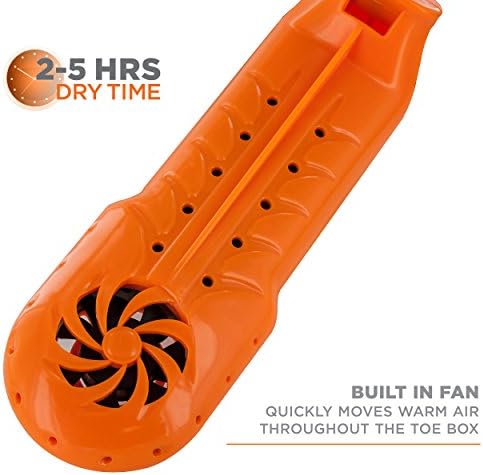 Unisex's Travel Dry DX Shoe Dryers, Orange and Black, One Size