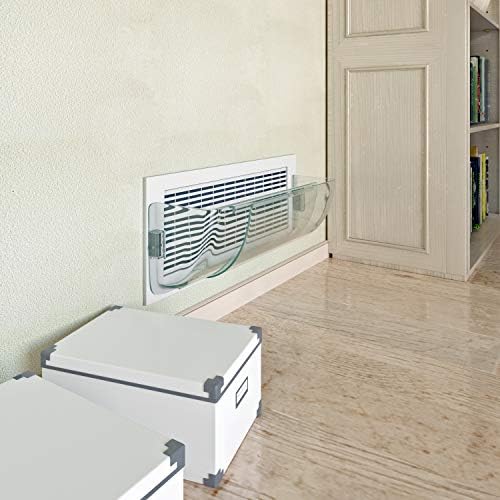 Home Intuition Air Vent Deflector - Non Melting, Adjustable Magnetic Heat and AC Deflector 8.5" to 15" for Vents, Sidewall, and Ceiling Registers, 4 Pack