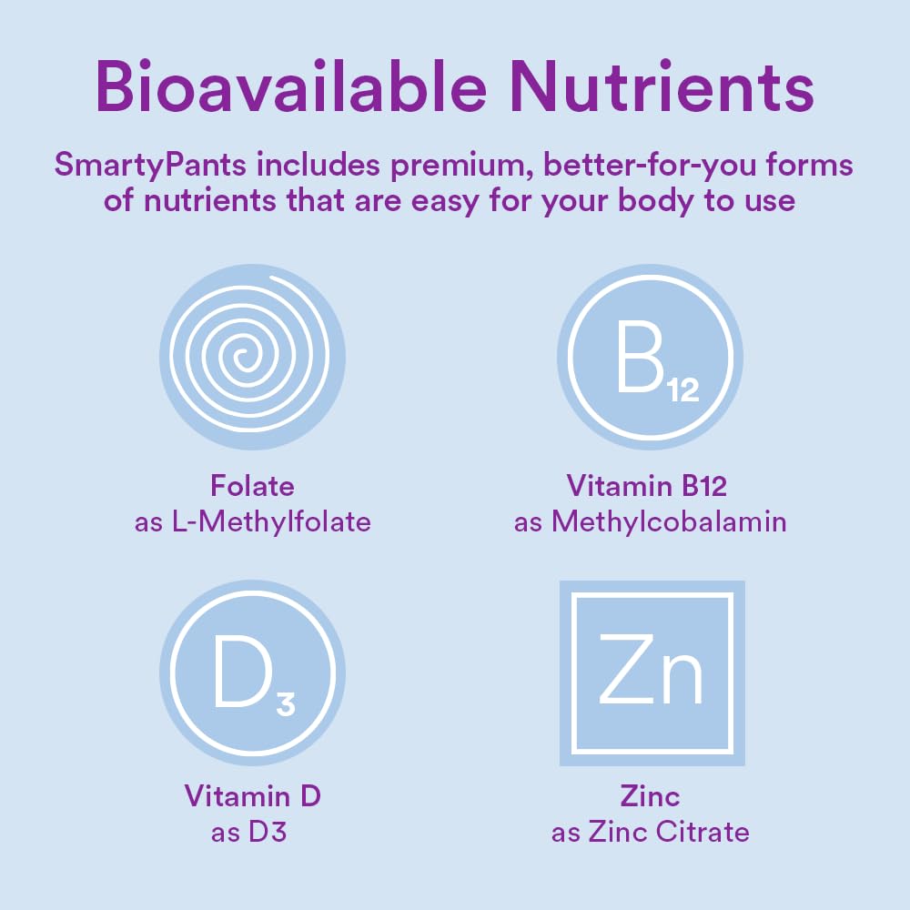 SmartyPants Toddler Multivitamin Gummies: Omega 3 Fish Oil (EPA/DHA), Vitamin D3, C, Vitamin B12, B6, A, K & Zinc, Biotin, Beta Carotene, Gluten Free, Three Fruit Flavors, 90 Count (30 Day Supply)