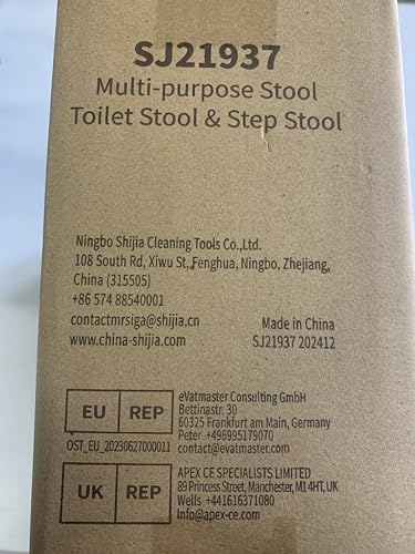 MR.SIGA Toilet Stool Squat Adult, Bathroom Stool Heavy Duty, Anti Slip Toilet Step for Bathroom, Toddler Step Stool for Kids