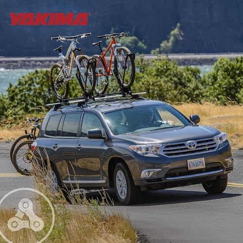 Yakima Rooftop Bike Rack Mount, Heavy-Duty Car & SUV Roof Carrier, FrontLoader, Black - Bicycle Storage Equipment and Accessories for Vehicles