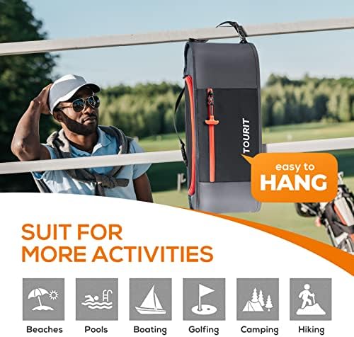 TOURIT Cooler Bag - 6-Can Insulated Sleeve, Small Soft Golf Accessories for Men, Fits Discreetly in Golf Bag