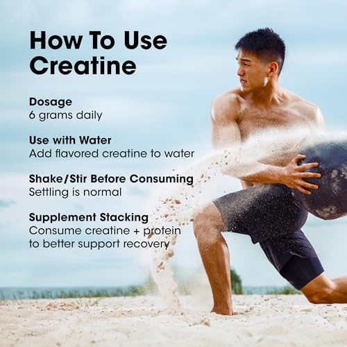 Optimum Nutrition Micronized Creatine Monohydrate Powder, Blueberry Lemonade Creatine, 60 Servings, 360 Grams (Packaging May Vary)