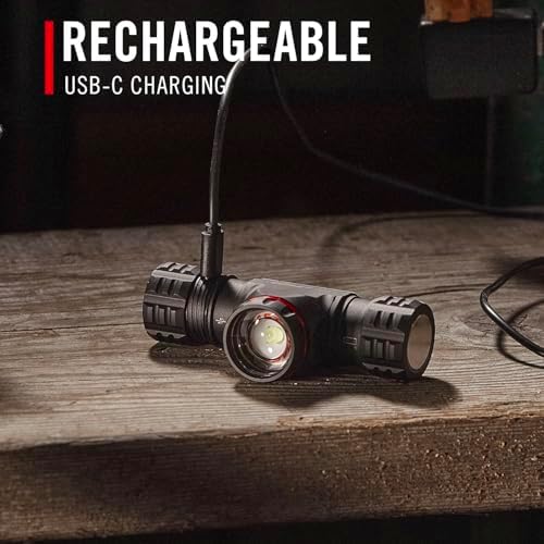 Coast® XPH34R 2075 Lumen USB-C Rechargeable-Dual Power LED Headlamp withPURE Beam® Twist Focus™ and Magnetic Base