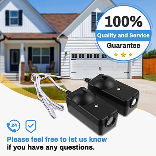41A5034 Safety Sensor Kit, Replacement for Craftsman/Chamberlain/Liftmaster Garage Door Sensor, Compatible with Liftmaster/Chamberlain/Craftsman Garage Door openers Made After 1997