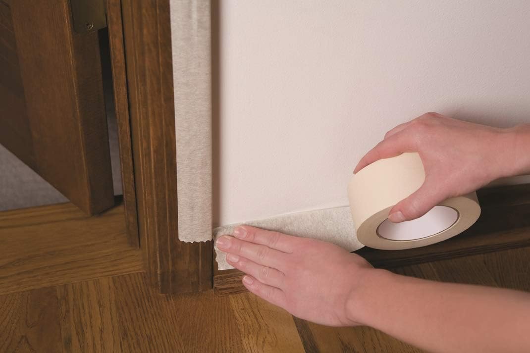 Duck Tape All Purpose Masking Tape, Indoor Decorating for Multi Surfaces Prevent Paint Bleed, Beige, 50mm x 50m