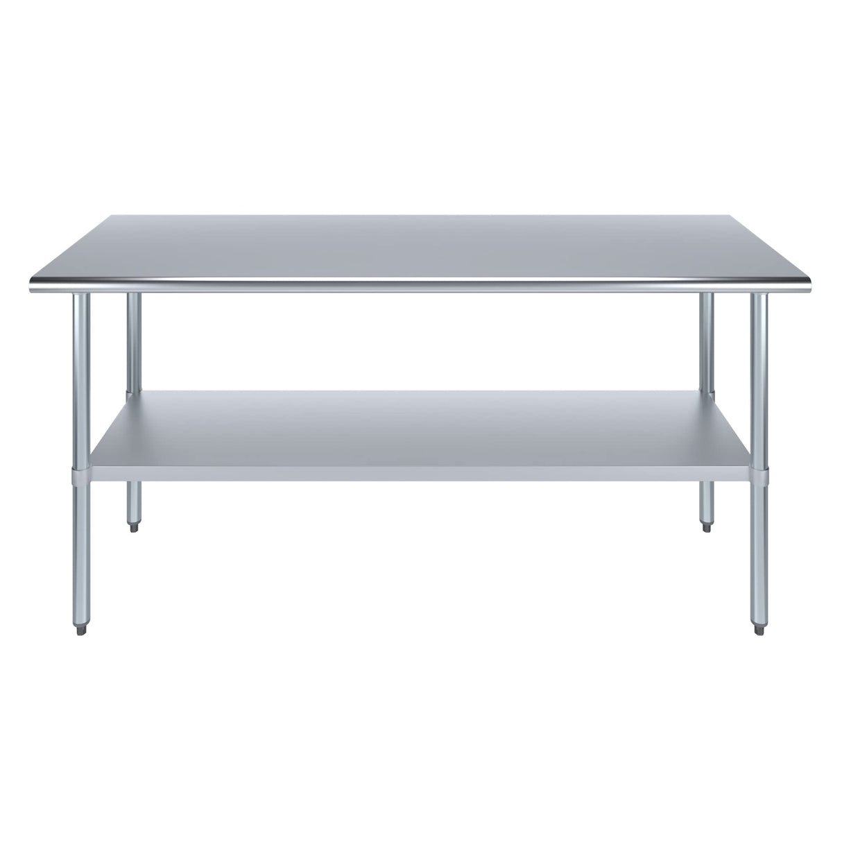 AmGood 24 in. x 72 in. Stainless Steel Work Table | Metal Kitchen Food Prep Table | NSF