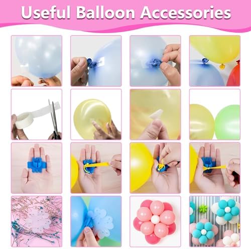 SINBEE Balloon Pump, Balloon Pump Electric, Portable Dual Nozzle Electric Blower Air Pump Inflator for Party Decoration. Faster and Save Time