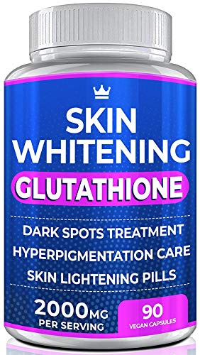 3 Pack Glutathione Whitening Pills - 120 Capsules 2000mg Glutathione - Effective Skin Lightening Supplement - Dark Spots, Melasma & Acne Scar Remover, Hyperpigmentation Treatment - Anti-Aging Antioxidant