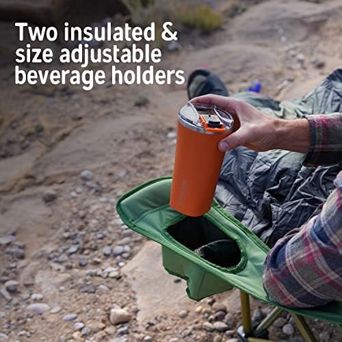 Kelty Low Loveseat Double 2 Person Camping Chair, Two Person Foldable Seat for Festivals, Concerts, Tailgates, Beach Days, Low Seat Height