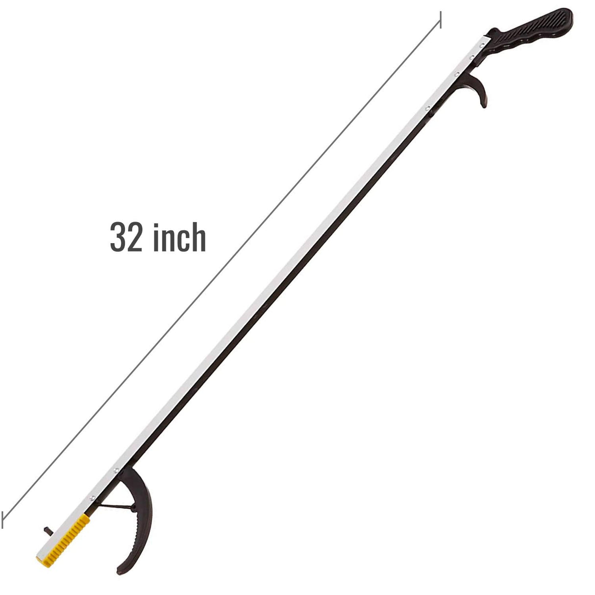 DMI 2 Pack, 32 Inch Reacher Grabber PickupTool for Seniors, Disabled or After Surgery, Claw Reaching Assist Tool, Trash Grabber Arm Extension, Non-Folding Grabbers for Seniors, Magnetic Claw