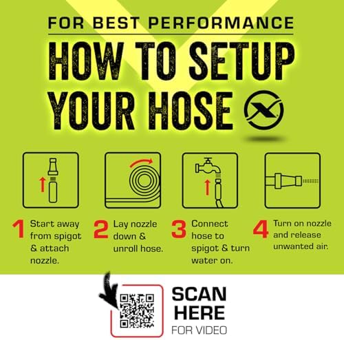 Flexzilla Garden Hose with SwivelGrip, 5/8 in. x 100 ft., Lightweight All-Weather Water Hose, Durable and Flexible, Leak-Free Connections