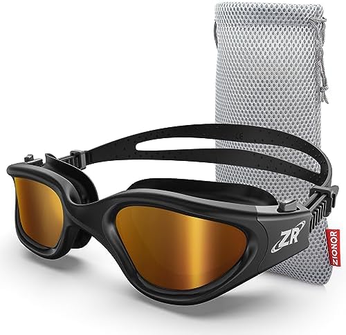 ZIONOR G1 Polarized Swimming Goggles for Unisex Adult Women Anti Fog 100% Anti UV Diving Goggles