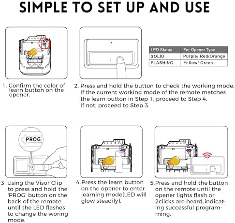 3 for Chamberlain LiftMaster Craftsman Garage Door Opener Remote 891LM 971LM Universal