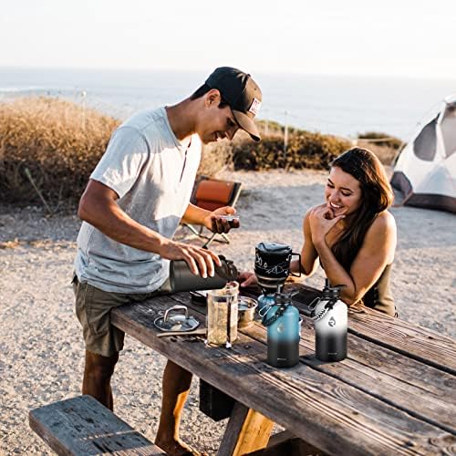 One Gallon Water Bottle Insulated, Triple Walled Vacuum Stainless Steel (Cold for 48 Hrs), Leak Proof & Non-BPA, Large Water Flask Jug with Paracord Handle & Straw Spout Lids