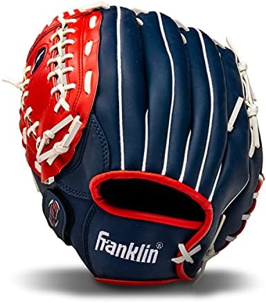Franklin Sports Baseball + Softball Gloves - Field Master Adult + Youth Baseball + Softball Gloves - Right Hand + Left Hand Gloves - Infield + Outfield Mitts - Multiple Sizes + Colors