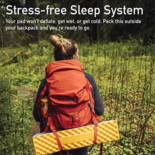 Featherstone Outdoor El Cordion Insulated R-Value 2.1 Sleeping Pad Closed Cell Foam Mat for Ultralight Backpacking Thru-Hiking and Camping
