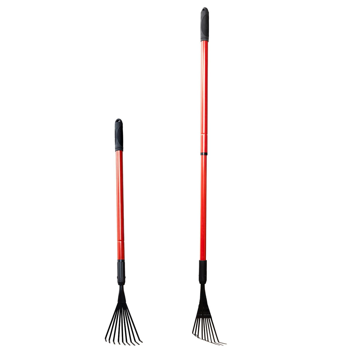 Extendable Handle Shrub Rake for Clean Debris Lawn Shrub Bush and Flowers