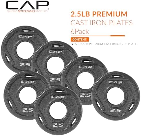 CAP Barbell 2-Inch Olympic Grip Weight Plate | Multiple Options
