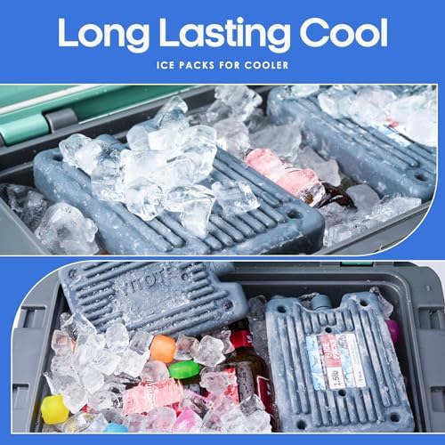 Yitote (3.5LB) Pre-Filled Hard Ice Packs for Coolers Long Lasting Reusable(2Packs),Cooler Ice Packs for Lunch Bags,Lunch Box Ice Packs Reusable Freezer Packs for Cooler Backpack.