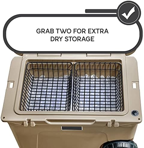 Cooler Basket for YETI Tundra Haul, YETI Roadie 48, and YETI Roadie 60 - Wire Cooler Rack for YETI Wheeled Coolers - Compatible with YETI Accessories