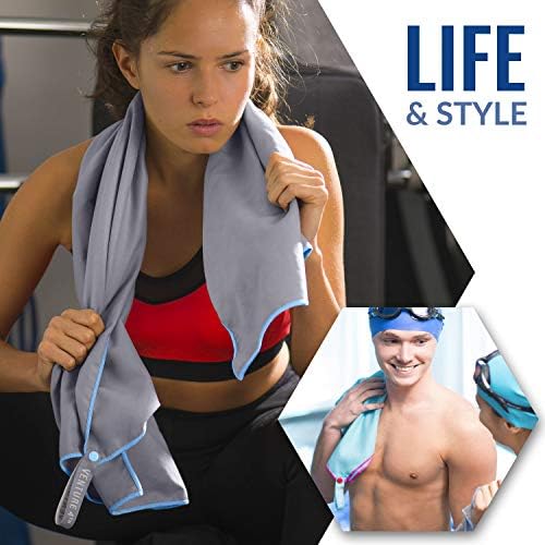 VENTURE 4TH Quick Dry Travel Towel - Fast Drying Ultra Soft Microfiber Towels - Essential for Camping, Backpacking, Yoga, Swimming, Gym, Sports and Beach - 3 Compact Sizes