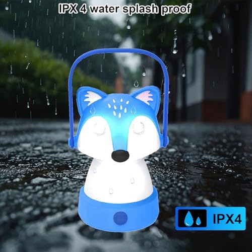 Kids Camping Essentials – Fox LED Kids Lantern and Rechargeable Kids Headlamp Set | Multiple Purposes Kids Nightlight/Flashlight Toys – Great Holiday, Halloween N Birthday Gifts for Toddlers and Kids