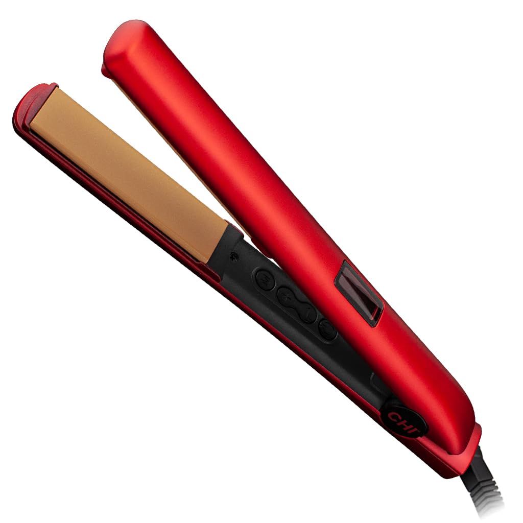 CHI New CHI Original Digital Ceramic Hairstyling Iron 1" Ruby Red, 1 lb.