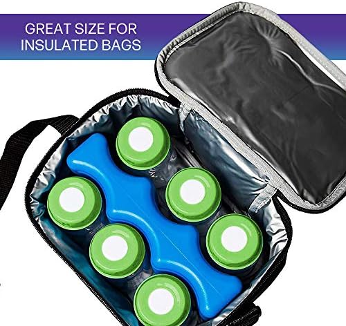 Ice Pack for Coolers, Breastmilk Bottle Storage, Lunch Box, Insulated Contoured Freezer Pack, Long Lasting Reusable Cool Pack for Beer Soda, Camping Beach Picnic
