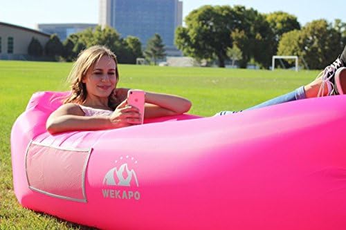 WEKAPO Inflatable Lounger Air Sofa Hammock-Portable,Water Proof& Anti-Air Leaking Design-Ideal Couch for Backyard Beach Traveling Camping Picnics & Music Festivals