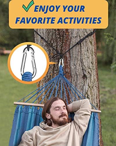 Carabiner Clip 5 Pack - Multipurpose Heavy Duty Snap Hooks - Small and Large Clips for Keys - Carribeaner Hook