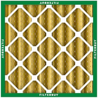 Filterbuy 20x20x4 Air Filter MERV 11 Allergen Defense (6-Pack), Pleated HVAC AC Furnace Air Filters Replacement (Actual Size: 19.50 x 19.50 x 3.63 Inches)