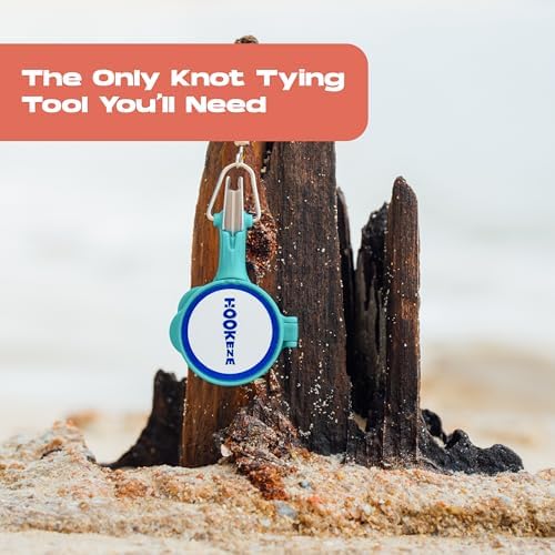 HOOK-EZE Fishing Knot Tying Tool | Protect from Fish Hooks | Tie Fishing Knots Easily | Cool Gadgets for Fishermen | Ice Fly Fishing | Fishing Accessories for Beginner Anglers | Nail Knot Tool