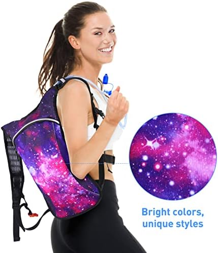 Rave Hydration Pack, Hydration Backpack with 2L Hydration Bladder, Festival Essential Water Backpack for Hiking, Running, Cycling, and Music Festivals