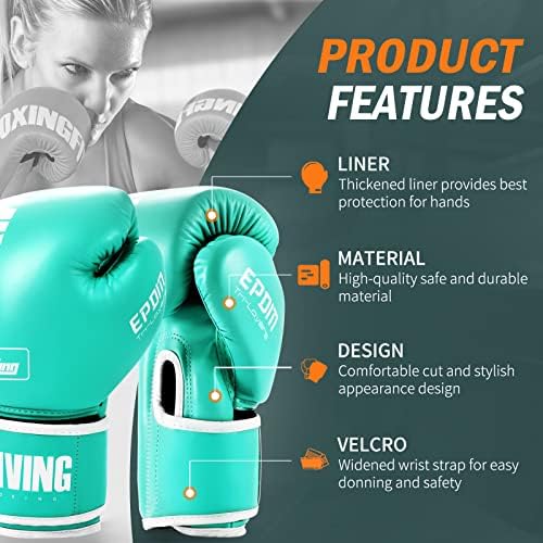 FIVING Boxing Gloves for Men and Women Suitable for Boxing Kickboxing Mixed Martial Arts Muay Thai MMA Heavy Bag Training