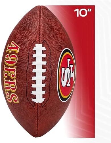 Franklin Sport NFL Team Football - Youth Junior Size Football for Kids - Official NFL Team Logo + Colors Youth Football - Kids NFL Fan Shop Football